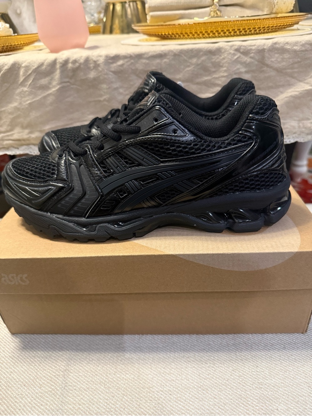 Black ASICS Gel Kayano 14